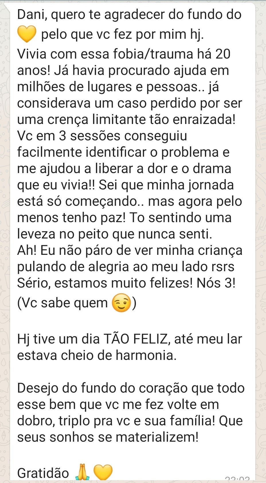 Depoimento: 20 anos de fobia resolvidos em 3 sessões