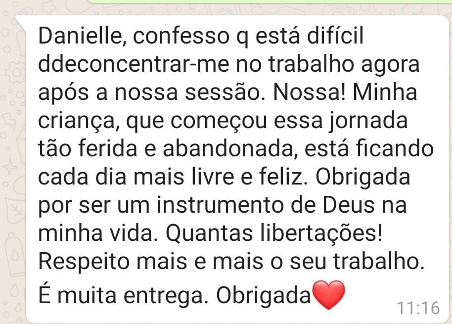 Depoimento: Criança ferida se tornando livre e feliz